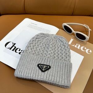 Light Gray Knit Hat